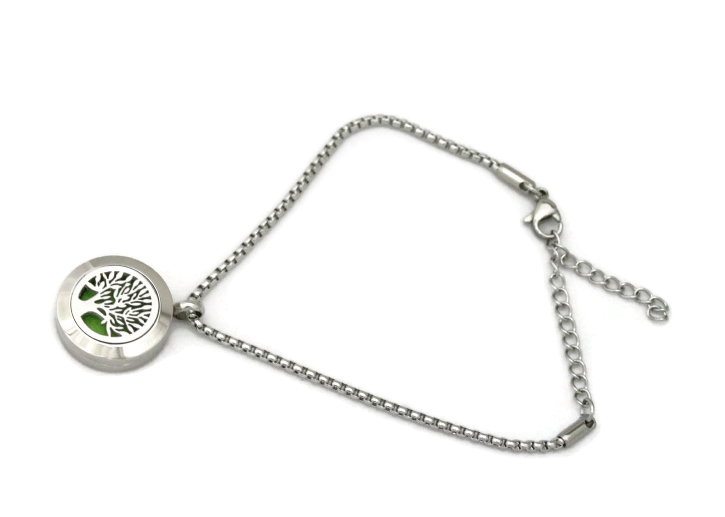 Blooming Tree of Life Diffuser Bracelet- Stainless Steel- 20mm-Diffuser Bracelet-Destination Oils