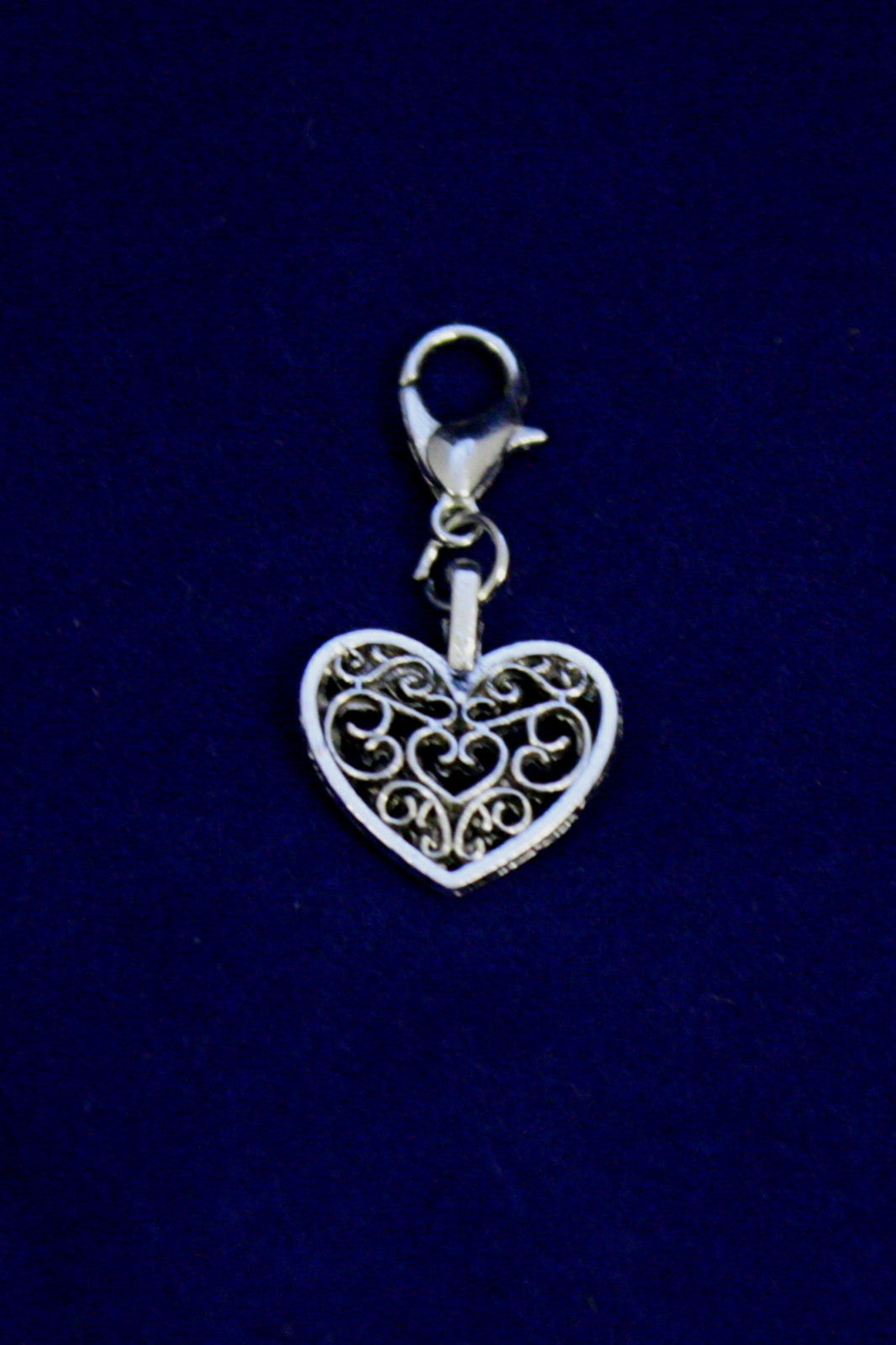 Open Heart Silver Jewelry Charm-Jewelry Charm-Destination Oils