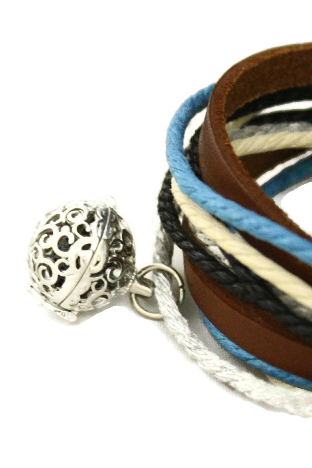 Leather Essentials Brown Leather Strap Bracelet