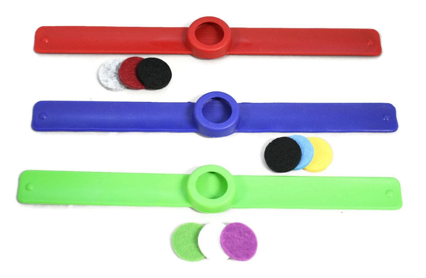 Sporty Kids Essential Oil Diffuser Silicone Slap Bracelet- Set of 3-Diffuser Bracelet-Destination Oils