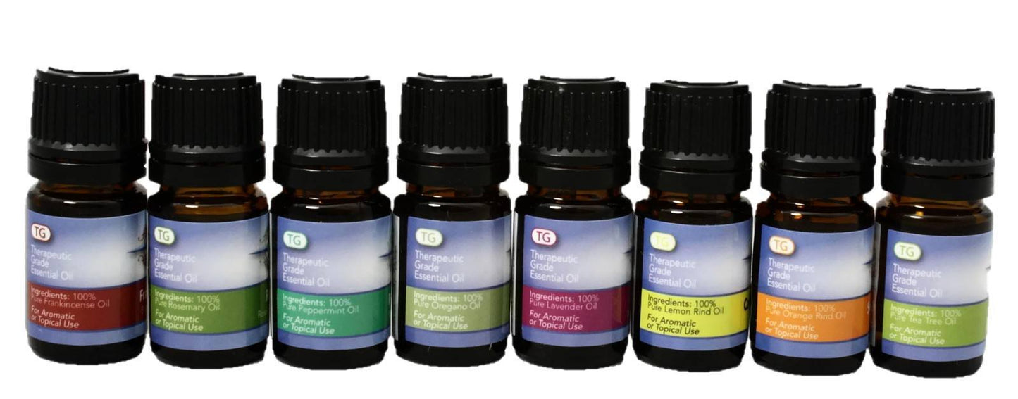 Starter Gift Set- Top 8 Essential Oils for Beginners- 5ml-Gift Sets-Destination Oils