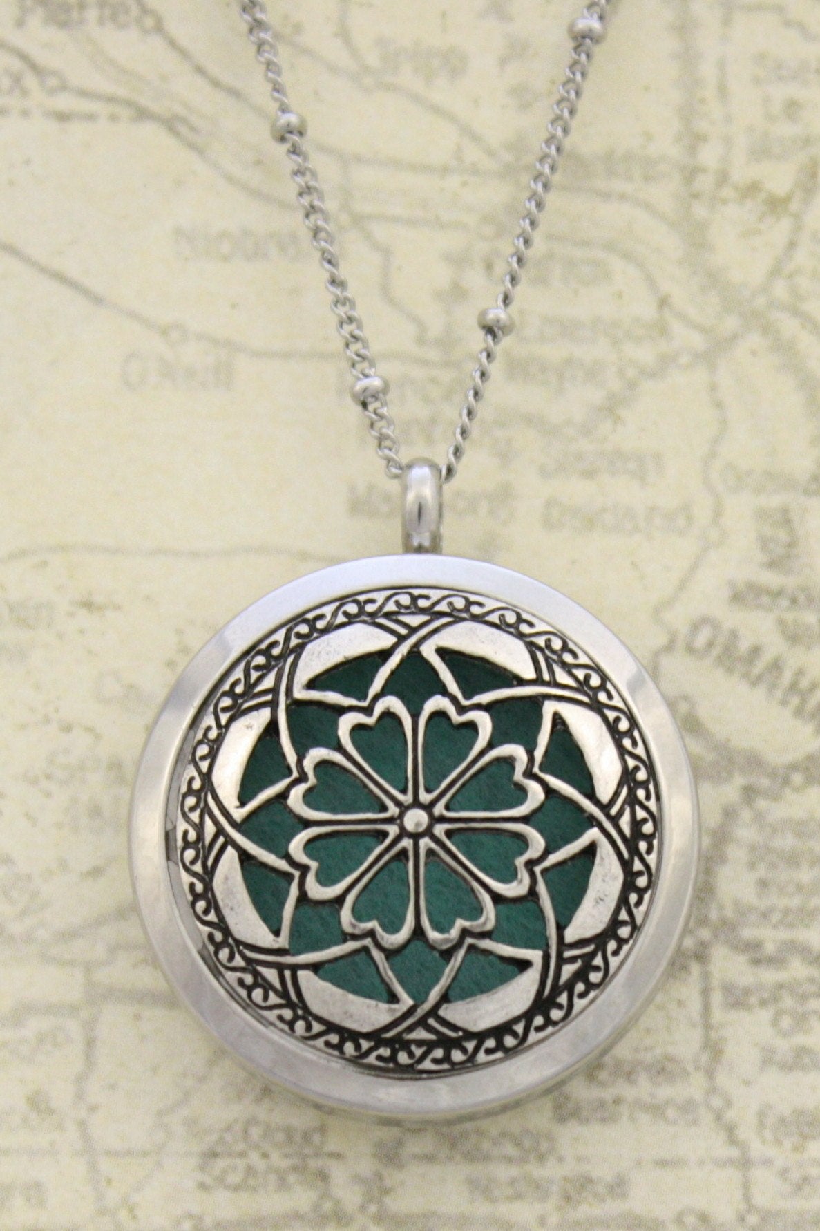 Unique 316L Stainless Steel Essential Oil Diffuser Necklace- 30mm- 20"-Diffuser Necklace-Destination Oils